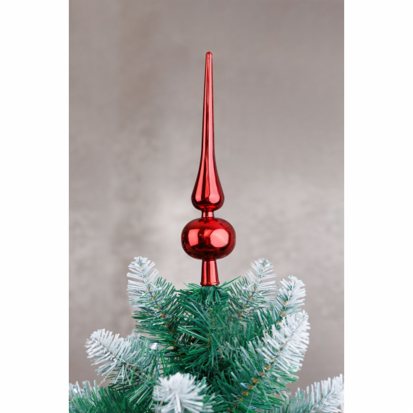 MagicHome vánoční ozdoba, 1 ks, 25 cm, špice, červená, na...