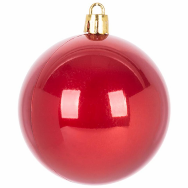 Koule MagicHome Vánoce, 8 ks, červené, na vánoční stromeč...