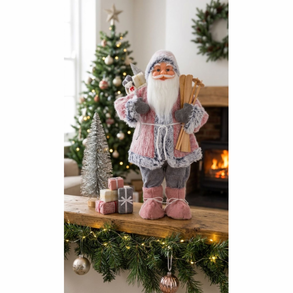 Dekorace MagicHome Vánoce, Santa, 46 cm