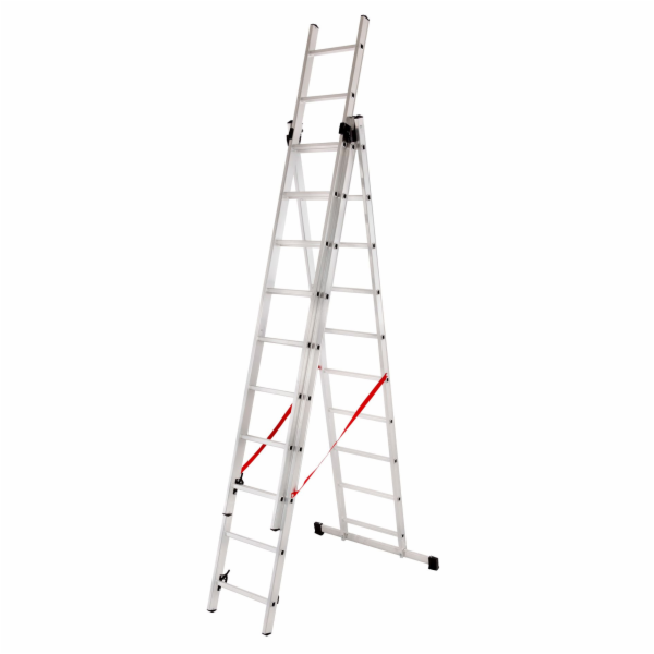 Žebřík Strend Pro DP 3x10, Alu, EN 131 max. 5,72 m