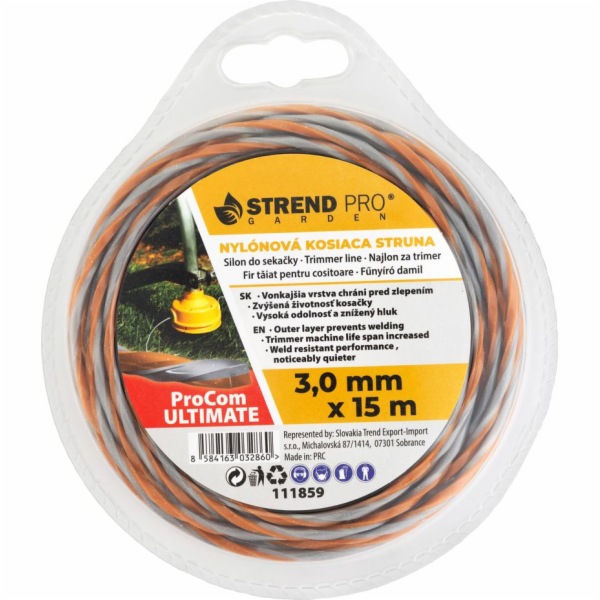 Silon na kosení ProCom Ultimate 3,0 mm, D-15 m, hranatá s...