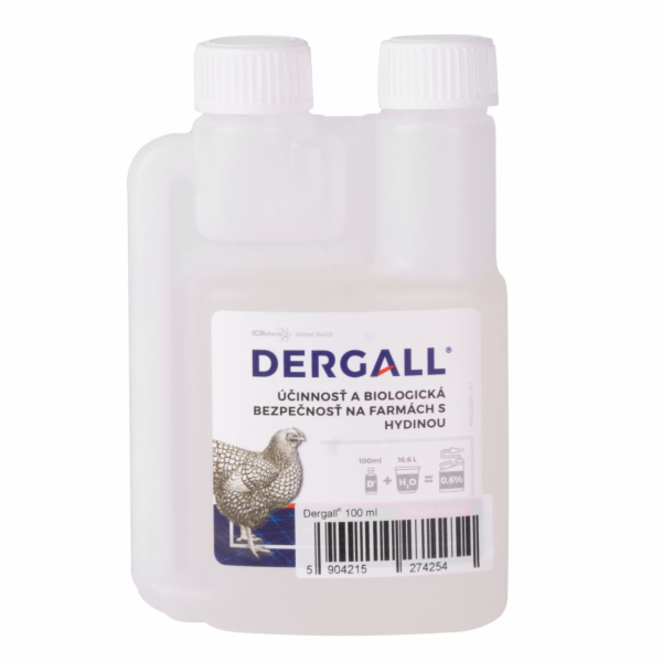 DERGALL® 100 ml, prostředek proti parazitům, pro drůbež