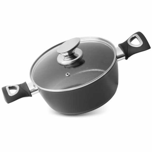 Hrnec MagicHome Black Line, 20 cm, 2,1 litru s poklicí