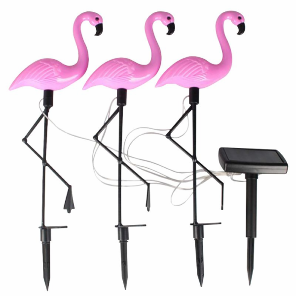 Lampa Strend Pro 7193, Flamingos, bal. 3ks, solární, 18x6...