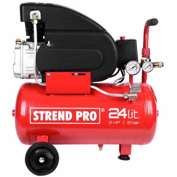 Kompresor Strend Pro FL2024-08, 1,5 kW, 24 litrů, 1 píst