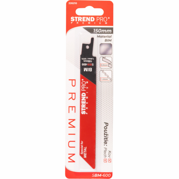 Pilový kotouč Strend Pro SBM-600, 150/0,90 mm, bimetal, S...