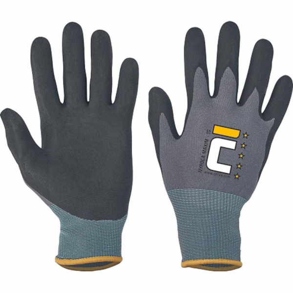 Rukavice fh® NYROCA MAXIM 10/XL, kombinované, nylon/lycra...