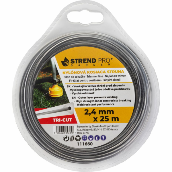 Silon na kosení TriCut 2,40 mm, D-25 m, Trigon extreme, t...