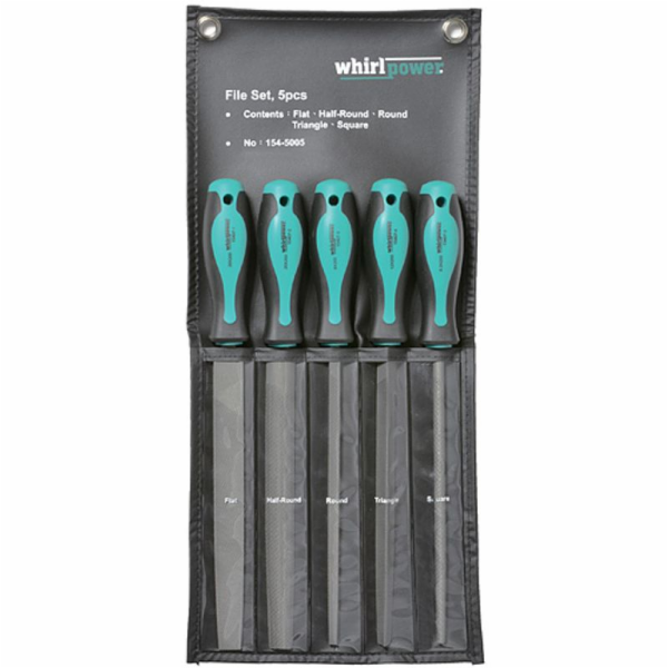 Sada pilníků Whirlpower® 154-5005, 5 kusů, 200 mm, ploché...