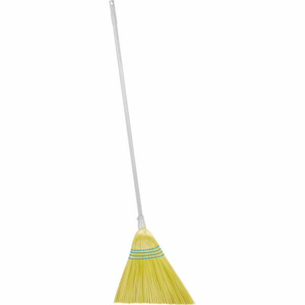Koště MagicHome 3806Y, SorgoSkew, žluté, násada 153 cm, A...