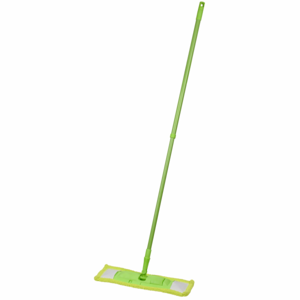 Mop MagicHome Microfiber, na podlahy, s násadou, zelený