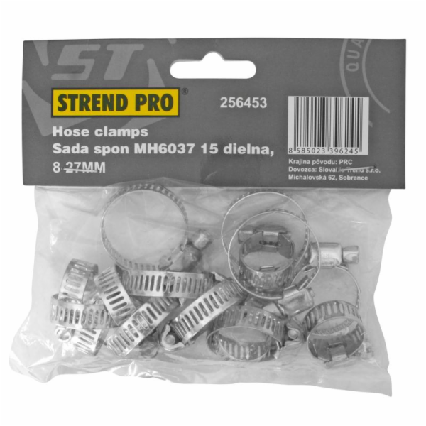 Sada svorek Strend Pro HC515, 15 kusů, pro hadice, 8-27 mm