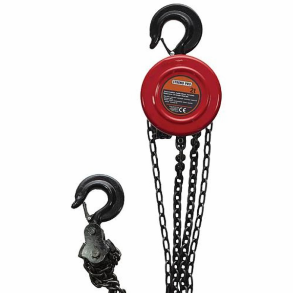 Strend Pro TRC9005, 0,5 t/řetěz L-2,5 m, řetězový zvedák,...