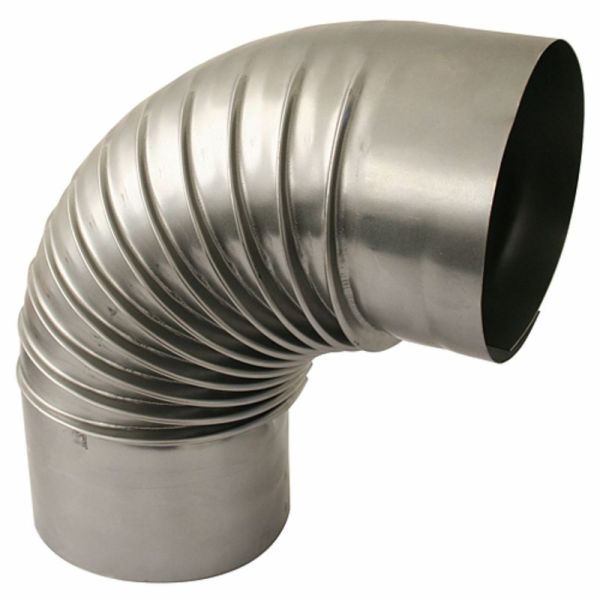 Koleno Dymo 145 mm, kouřovod, koleno kouřovodu pro připoj...
