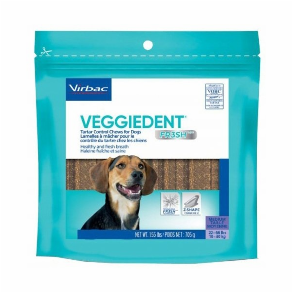 VIBRAC Veggiedent Fresh M - pamlsek pro psa - 352,5g
