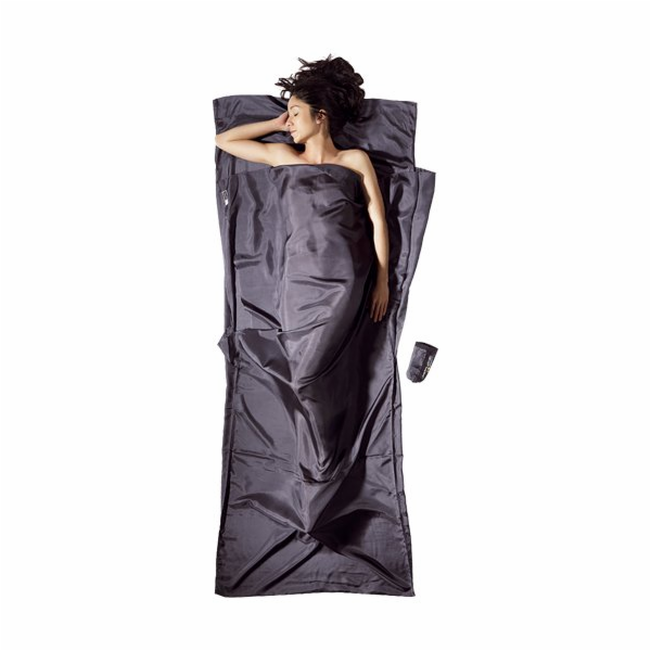 Cocoon TravelSheet Hranatý spacák Hedvábí Šedá