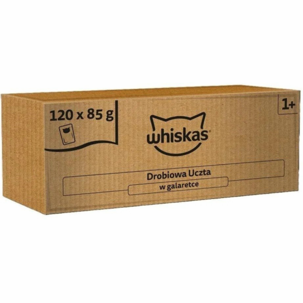 WHISKAS Učta v želé Drůbež Box – mokré krmivo pro kočky –...