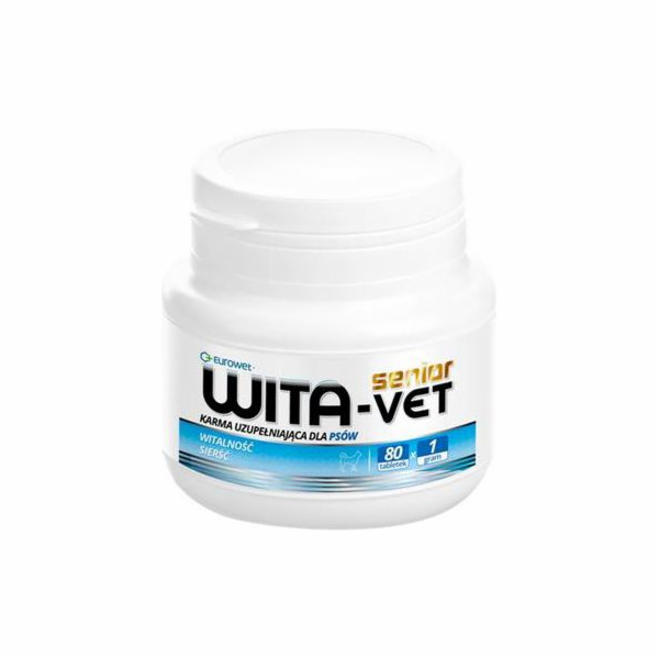 EUROWET Wita-Vet Senior - doplňky stravy pro psy - 80 tablet