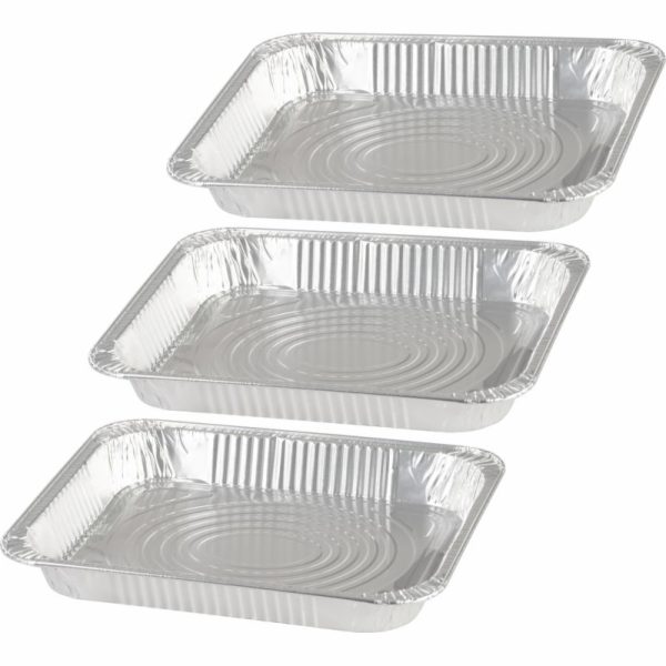 Miska MagicHome, 32,7x26,9x4 cm, grilovací, 3 ks, Alu