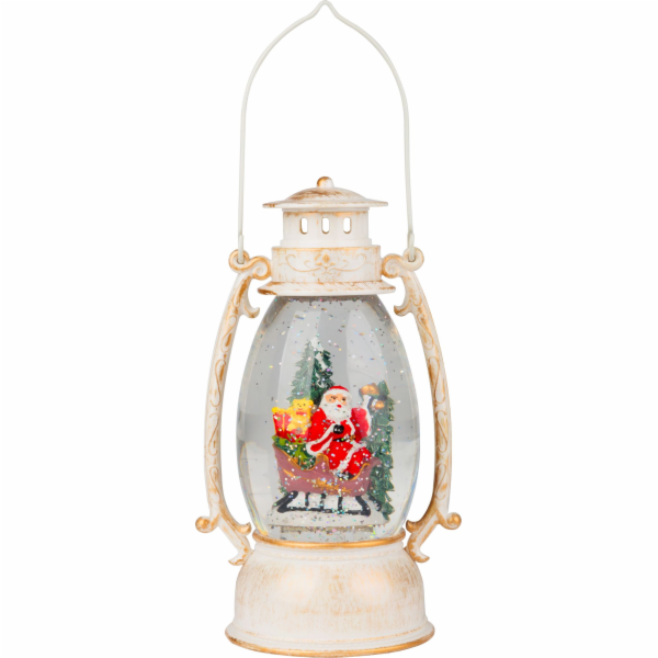 Lampáš MagicHome Vianoce Retro, LED teplá biela, so santo...