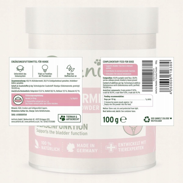 ANIFORTE Bladder formula - doplňky stravy pro psy - 100g