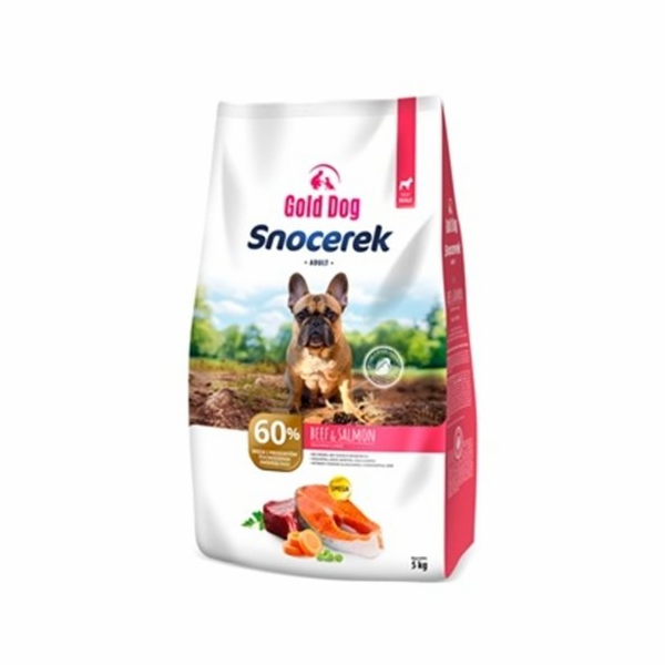 GOLD DOG Snocerek Small breeds hovězí a losos - suché krm...