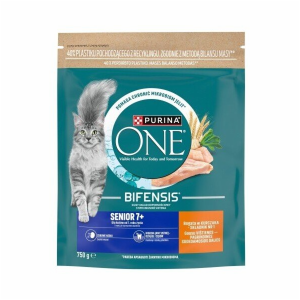 PURINA One Bifensis Senior 7+ Rich in chicken - suché krm...