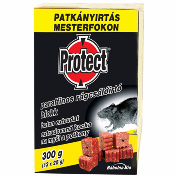 Návnada PROTECT, extrudovaná kocka, na myši a potkany, 12...