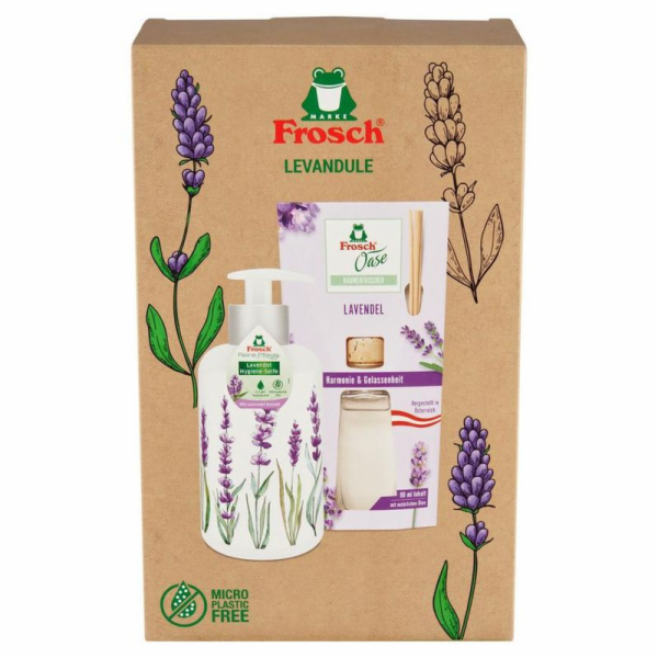 Súprava darčeková Frosch, levanduľa, difúzer a tekuté myd...