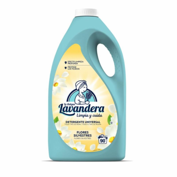 Prací gél Lavandera, divoké kvety, 4500 ml/90 pracích dáv...