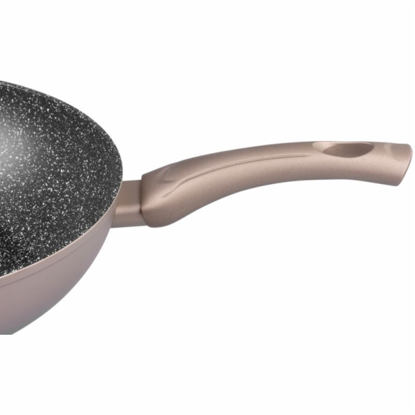 MagicHome Coffee Brown Line Wok, 28 cm