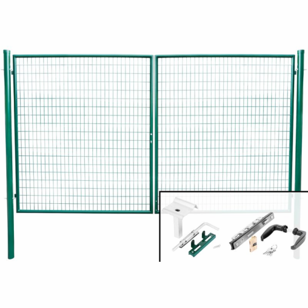 Strend Pro METALTEC DUO, 3580/1750/100x50 mm, zelený, dvo...