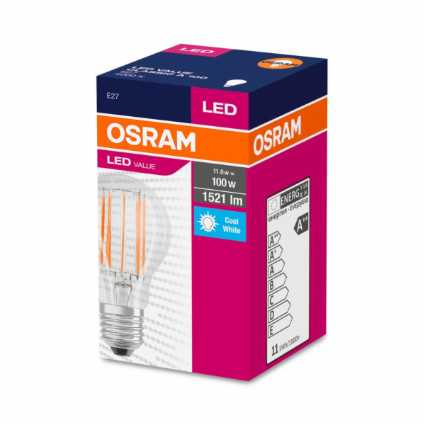 Žárovka OSRAM® LED FIL 100 (ean8621) non-dim, 11W/840 E27...