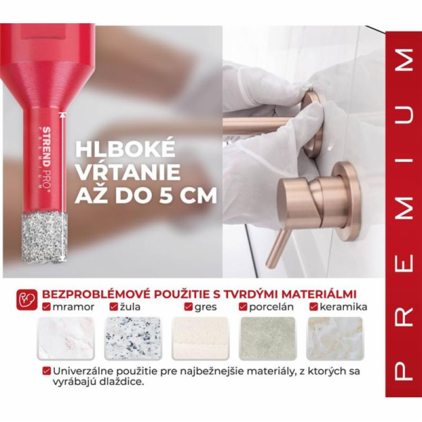 Strend Pro Premium DCB11S2, 6-8-10-12 mm, M14, diamantové...