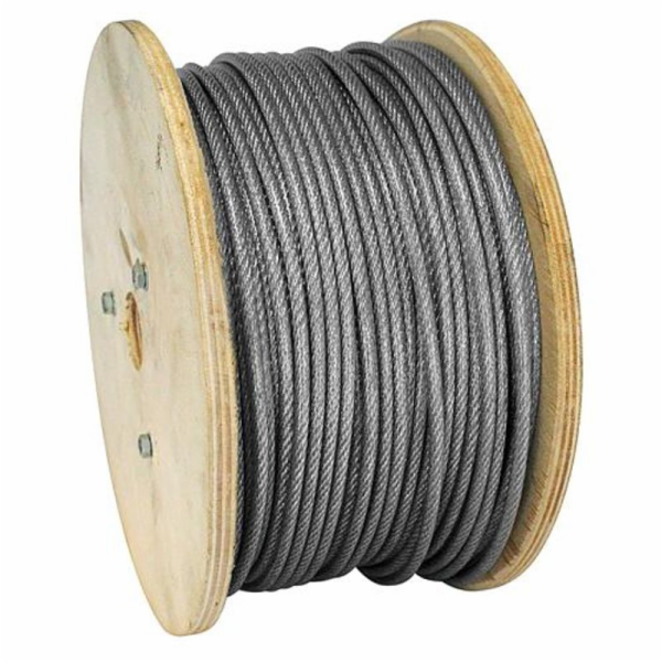 Lano MGM Zn+PVC 2/3,5 mm, ocelové lano, potažené plastem,...