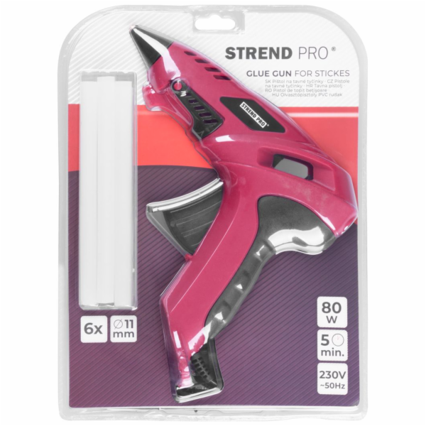Strend Pro HGG830-JQ, tavná pistole 16-80 W, pro tavné ty...