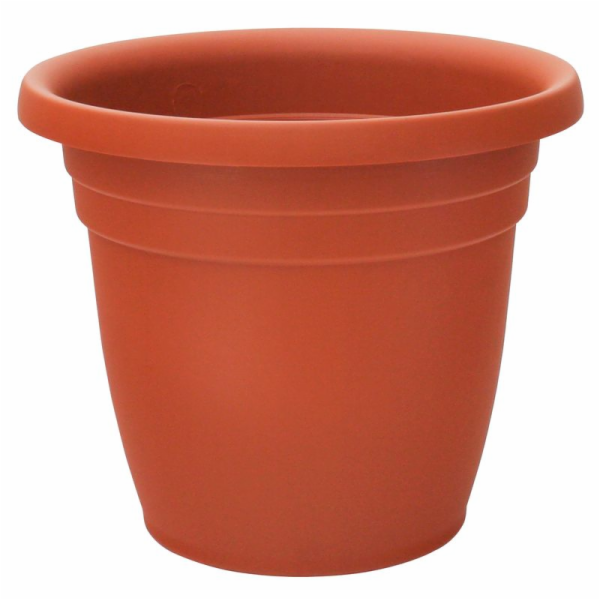 Květináč ICS THEA 23x19 cm, barva terakota, plast