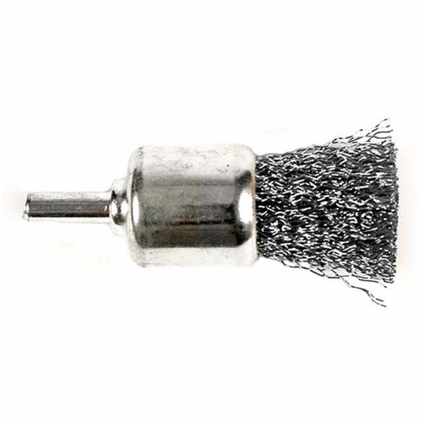 Strend Pro kartáč CEB-511, 25 mm, vlnitý, konec, drát 0,3 mm
