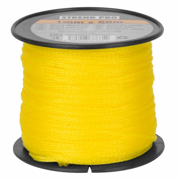 Struna Strend Pro žlutá, 1 mm, L-50 m, zdivo