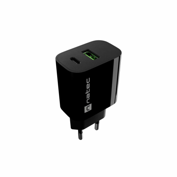 Univerzální nabíječka Natec RIBERA 20 W, 1X USB-A + 1X US...