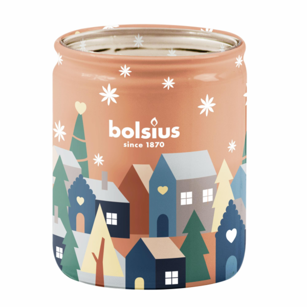 Svicka Bolsius True Glow, 82x68 mm, liskovy orisek/vanilk...