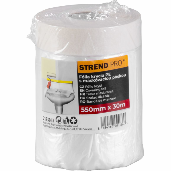 Fólia krycia Strend Pro, 550 mm, L-30 m, PE, maliarska, s...
