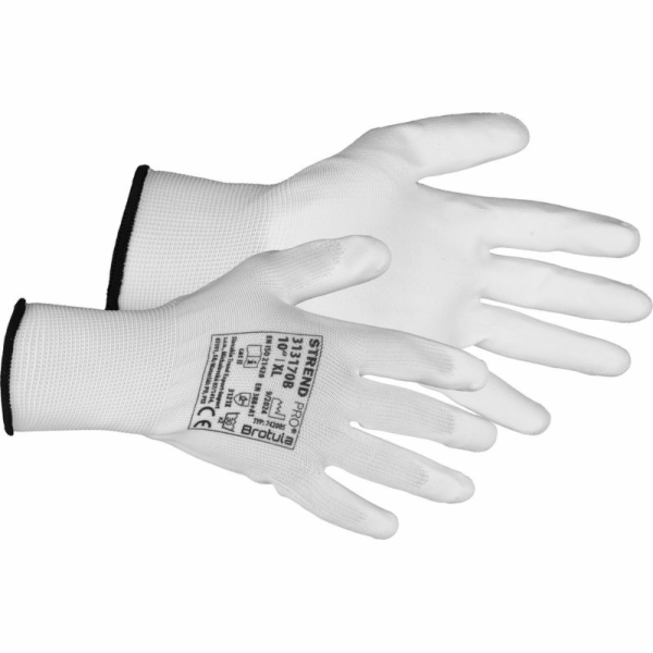 Rukavice ST BROTULA White 10/XL, zahradní, bílé