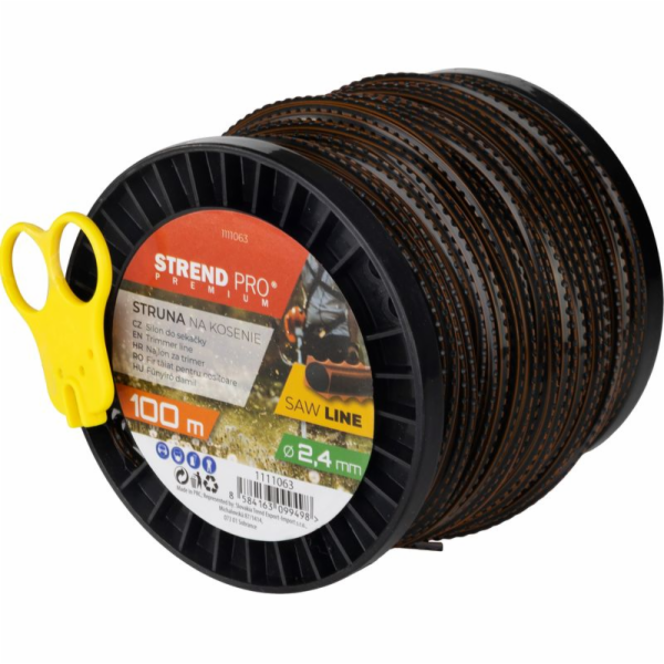 Struna na sečení SawLine, 2,4 mm, L-100 m, zoubkovaná