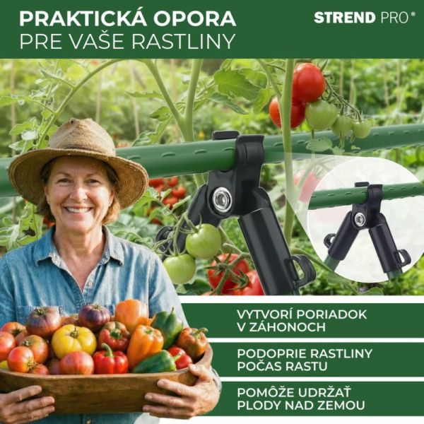 Spojka Strend Pro, plast, konektor A na záhradné oporné t...