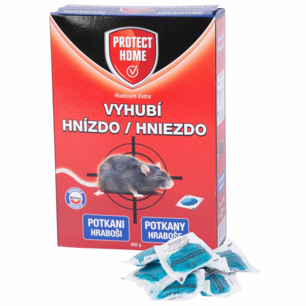 Návnada RODICUM extra, na myši a potkany, 400 g, měkká