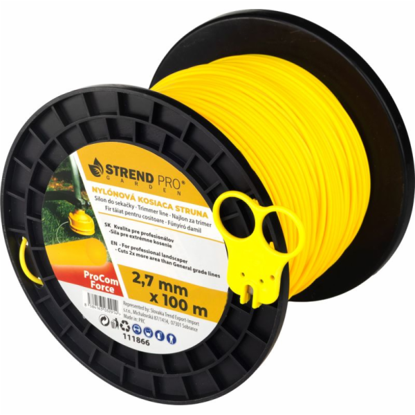 ProCom Force 2,7 mm, midi Cívka L-100 m, s řezačkou, kulatá