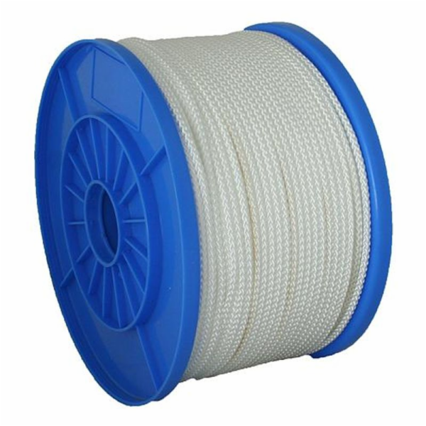 Lano Strend Pro NDB200, 6 mm, bílé, nylon, č. 576 kg, L-90 m