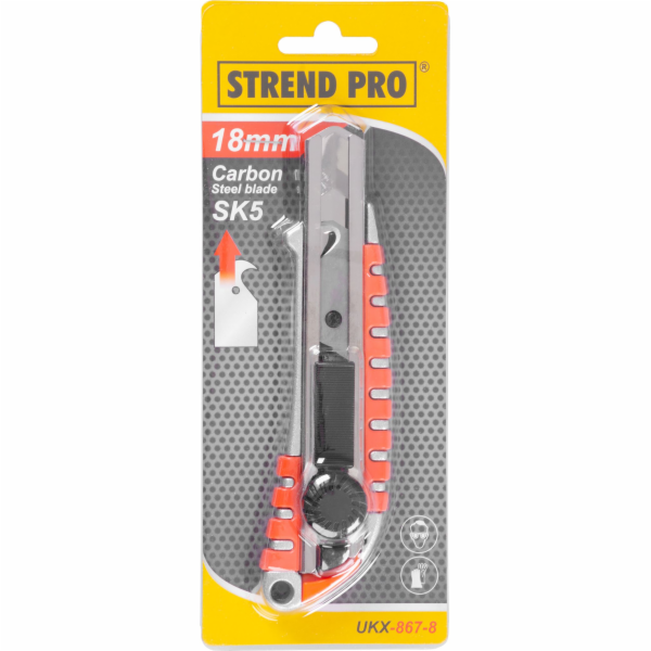 Nůž Strend Pro UKX-867-8, 18 mm, odlamovací, s kolečkem, ...