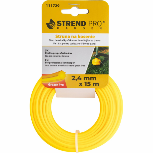 Silon na kosení Grazer Pro Hepta 2,4 mm, D-15 m, HEX